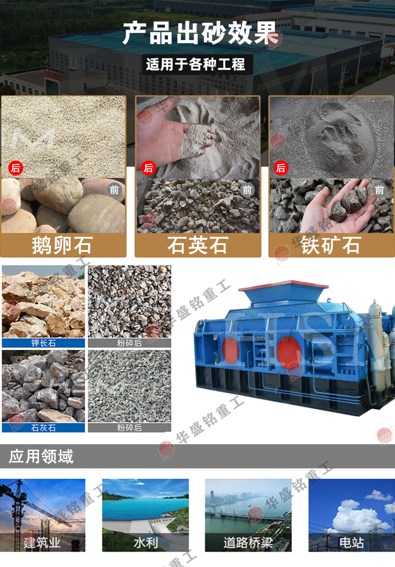 對輥制砂機 液壓對輥制砂機 全自動數控制砂機